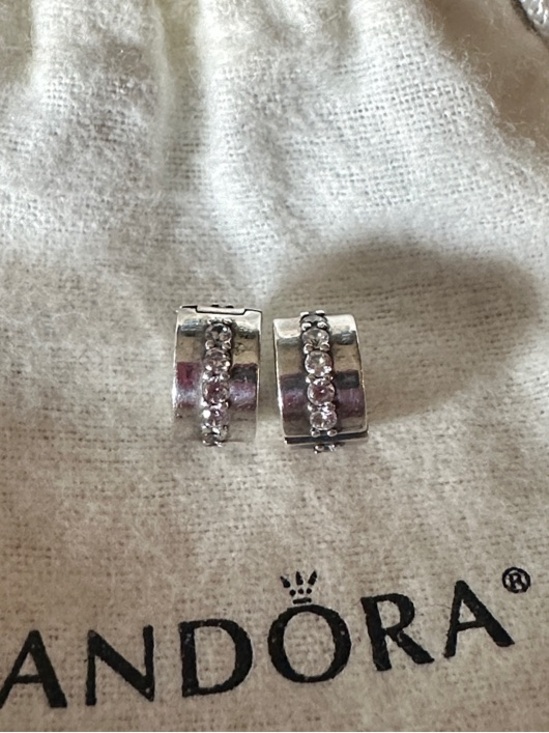 Pandora Jewelry - Pandora Shining Path sterling silver clip charms x2